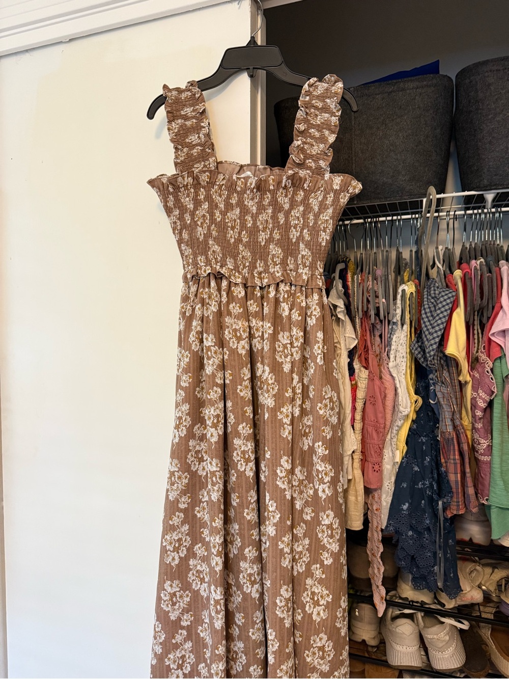 Altard state Brown Floral Maxi Dress